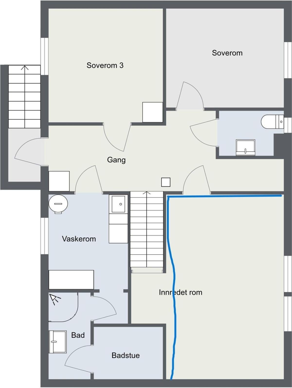 Lejlighed Basement Apartment -As Ski